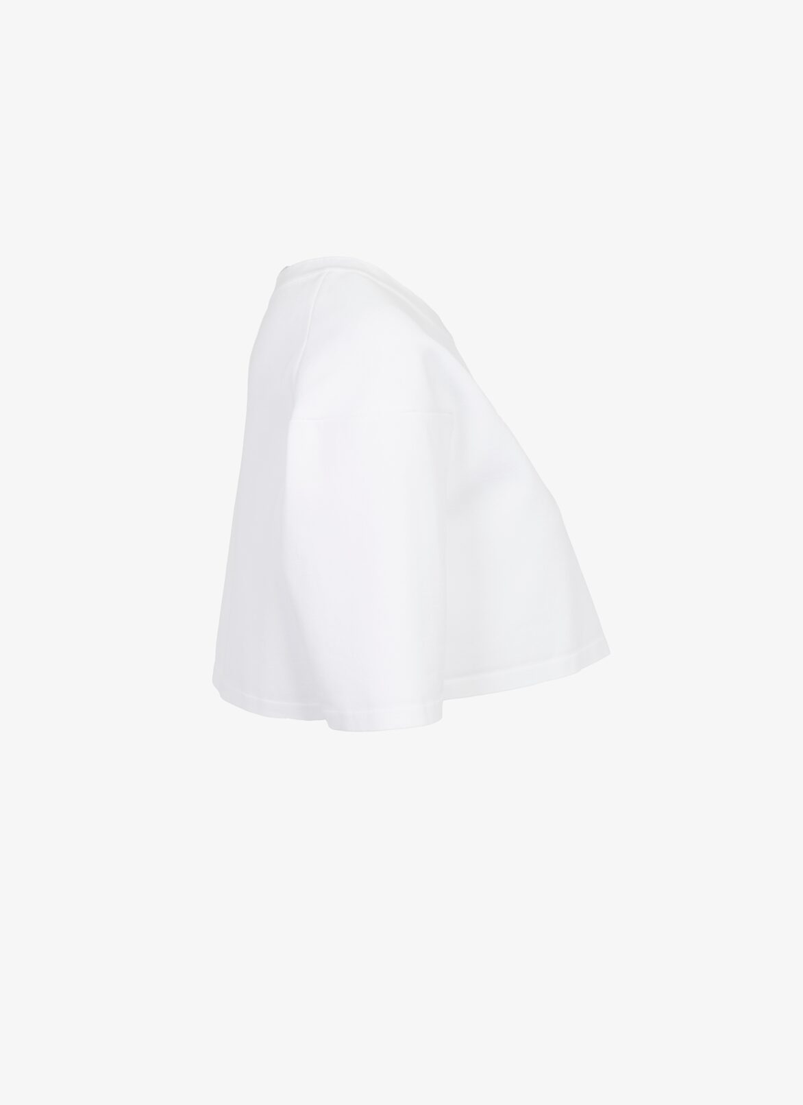 Cropped knit sweater ALAÏA WHITE CROPPED KNIT SWEATER